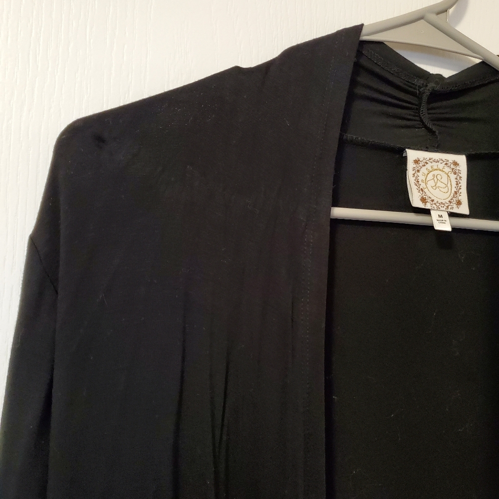 Truself Cardigan Sweater-Black/White/Grey (Size M) - Picture 3 of 15